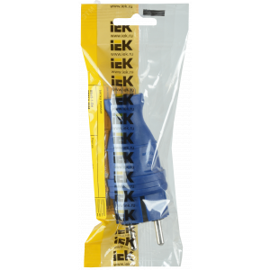 Вилка прямая ОМЕГА ВБп3-1-0м IP44 каучук син. PKR01-016-2-K07