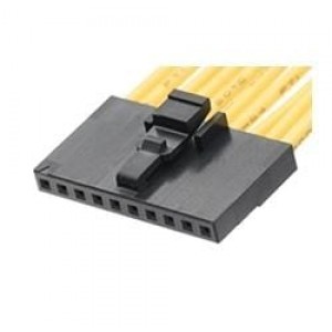 151100-0010, Проводные клеммы и зажимы 2mm Mgrid Rcpt Hsg SR PBT 10Ckt Blk