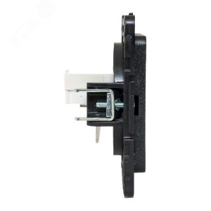 Розетка компьютерная 1-м Стокгольм RJ45 механизм черн. PROxima EZK01-035-10