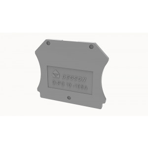 Боковая крышка D-PC10-01P-11-105Z(H), Крышка боковая, для клемм PC10..., цвет: серый