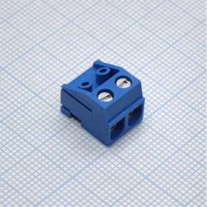 DG332K-5.0-02P-12-00A(H), Винтовой клеммный блок с защитой провода, 2 контакта. Серия DG332K-5.0