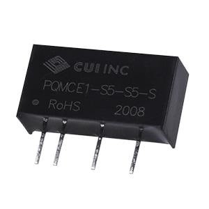 PQMCE1-S5-S5-S, Преобразователи постоянного тока в постоянный с изоляцией dc-dc isolated, 1 W, 4.75 5.25 Vdc input, 5 Vdc, 200 mA, single output, SIP