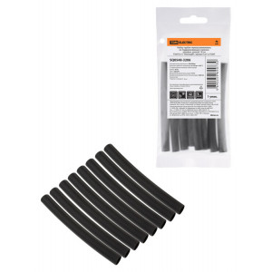 Набор трубок термоусаживаемых, клеевых "Моноцвет, черный 7,9/2,65 TDM" SQ0548-3206