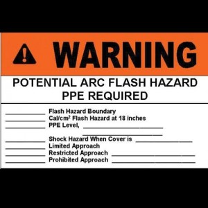 PVS0305W2101Y, Wire Identification Vinyl Adhesive Sign 5x3.5H 'Warning