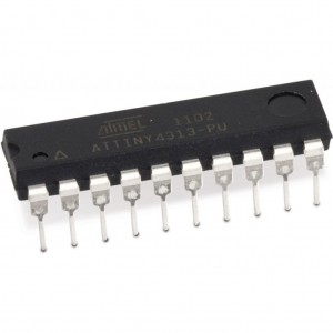 ATTINY4313-PU, Микроконтроллер 8-бит 4Кбайт Флэш-память 20DIP