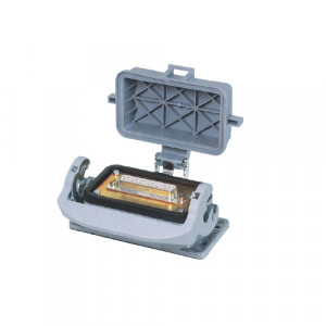 Основание разъема Z7.415.1610.0, Розеточный разъем REVOS D-SUB, 25 контактов, Size 10, контактная вставка основание разъема с одной защелкой и защитной крышкой, 40 V, 5 А