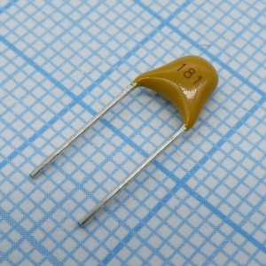 NP0    180pF 5%  500V, Многослойный керамический конденсатор, радиальные выводы, россыпь