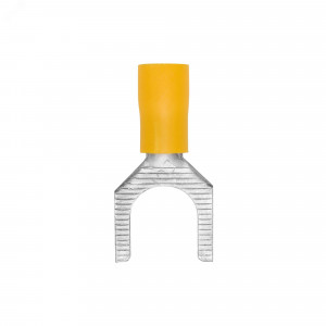 Наконечник вилочный НВИ 6-6 с изолированным фланцем желтый (50шт) 2C16P