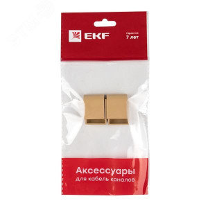 Заглушка (20х10) (4 шт) светлое дерево EKF-Plast
