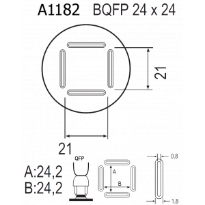 QUICK A1182, Насадка для термофена в паяльных станциях серий Quick 850, Quick 855, Quick 857, Quick 861, Quick 990