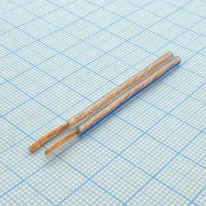 Провод  акустический 2 х 0.75мм.кв.проз, омедненный. в катушке 100м