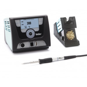 WX 1010, Цифровая одноканальная паяльная станция 200 Вт 220 В с сенсорным экраном, в комплекте блок управления WX1, паяльник WXP120, подставка WDH10, паяльное жало XT B