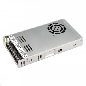 Блок питания HTS-350-48 (48V, 7.3A, 350W) 011215(1), Источник напряжения с гальванической развязкой для светодиодных изделий. Входное напряжение 176-264 VAC. Выходные параметры: 48 В, 7,3 А, 350 Вт. Встроенный PFC >0,5. Негерметичный алюминиевый сетчатый корпус IP 20. Габаритные размеры длина 227 мм, ширина