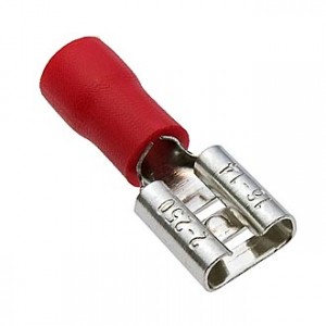 FDD2-250 RED, Клемма ножевая изолированная FDD2-250, красная
