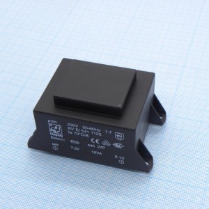 BV EI 541 1122, Трансформатор питания 16ВА  230В 7.5В 2134мА 70/B (27)