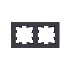 Рамка 2-м BRITE РУ-2-БрГ графит BR-M22-K53