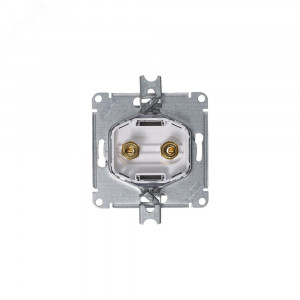 Аудиорозетка ATLASDESIGN двухместная алюминий ATN000387