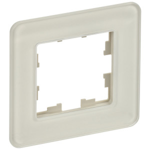 BRITE Рамка 1-мест. РУ-1-2-Бр стекло песчаный RE BR-M12-G-41-K98