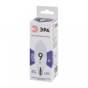 Лампа светодиодная B35-9W-860-E14 свеча 720лм Б0031403