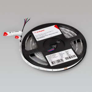 Лента RT-B30-10mm 24V RGB (7.2 W/m, IP20, 5060, 5m) 022066(2), Светодиодная лента RT-B30, открытая. Светодиоды 5060, 30 шт/м (150 шт на 5 м), белая плата, ширина 10 мм, скотч 3M. Цвет RGB, угол 120°. Питание 24V, мощность 7.2 Вт/м (36 Вт на 5 м). Размеры 5000x10x2.2 мм. Мин. отрезок 166.67 мм, 5 светодиодов. Цена за