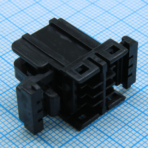 174044-2, Корпус разъема вилка 8 контакт(-ов) 2.5мм прямой монтаж на кабель черный пакет автомобильного применения