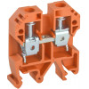 Клемма винтовая КВИ-10мм2 оранжевая YZN30-010-K09
