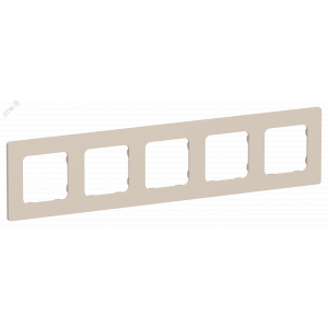 FLITE CLASSIC Рамка 5-местная РУ-5-К-ФлЛ льняной IEK FI-M52-32-20-K88