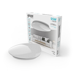 Светильник Basic Space Stone НПС 55W 4700lm 4000K 220-240V IP20 530*490*100 LED 1/10 995438260
