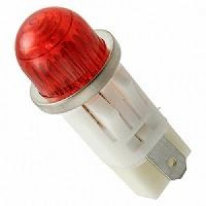 1050QA1, Световые панельные индикаторы RED DIFFUSED 1/2" MOUNTING HOLE