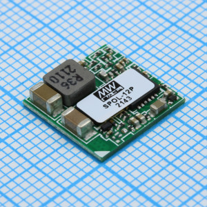 SPOL-12P, DC-DC, 66Вт, Uвх=3…14.4В, Uвых=0.9…5.5В/12А, настраиваемый выход, без изоляции, открытого исполнения (LGA),  12.19х12.19х3.1мм, -40°С…+90°С