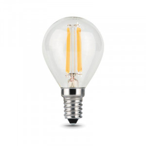 Лампа светодиодная филаментная Black Filament 7Вт P45 шар 4100К нейтр. бел. E14 580лм 105801207