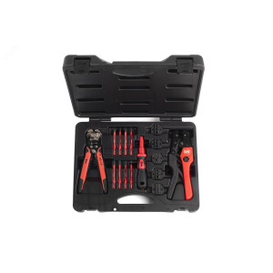 Набор универсальный UNI серия Профи, Резка и снятие изоляции с проводов до 10 мм, опрессовка изолированных, втулочных, неизолированных медных наконечников