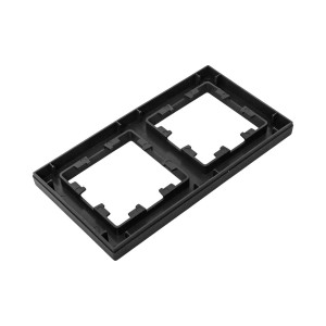 2 - местная рамка, ч-рная, пластик Эпика EKF UP1-FPB-02