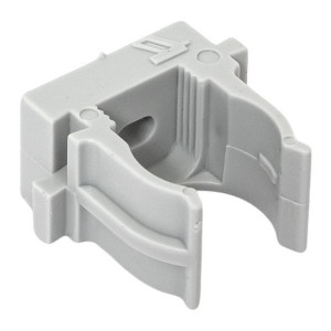 Держатель для труб (клипса) d16мм для монтажного пистолета сер. (уп.100шт) Plast derjp-z-16