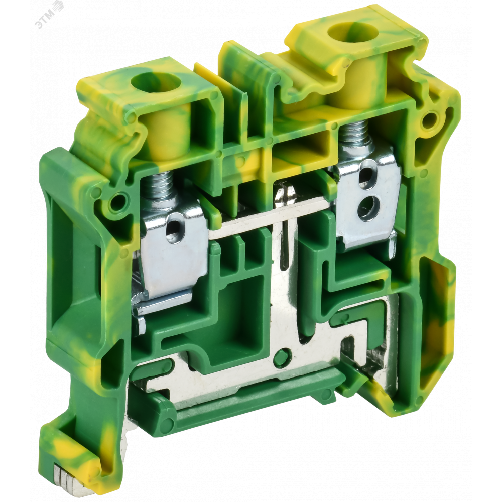 Изображение товара Клеммная колодка ARMAFIX CY10 PE винтовая 10мм2 заземляющая проходная