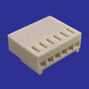 HU-06 PITCH 2.54MM+TERMINAL, Разъем низковольтный розетка 6 контактов шаг 2.54мм