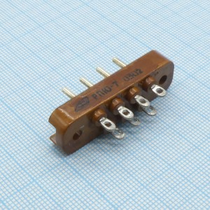 РП10-7  вилка, Соединитель  низкочастотный, прямоугольный, внутреннего монтажа