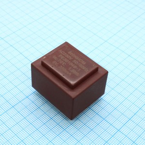 PE301049-1, Трансформатор питания 1.5ВА  230В 6В/250мА ta 70°C (EI 30/10.5) 22.5мм