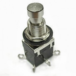 PBS-24-202 ON-ON МЕТАЛЛ, Кнопочный переключатель PBS-24-202, ON-ON, металлический