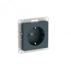 ATLASDESIGN РОЗЕТКА с заземлением, 16А, быстрозажимные клеммы, ИЗУМРУД ATN000843S