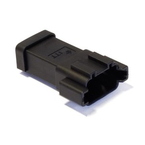 132015-0130, Автомобильные разъемы CTC 8-WAY RCPT BLACK, W/CAP