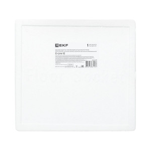 Лючок напольный с изменяемой глубиной C-Line 12 (с горизонтально расположенной приборной рамкой) EKF cl-ln-k-12