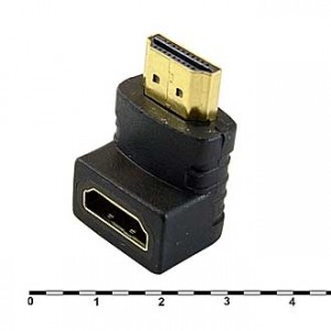 HDMI F/M-R (SZC-016), Переходник HDMI гн - HDMI шт угловой левый