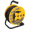 Удлинитель на катушке 4х40м с заземл. 16А IP44 Industrial plus УК40 3х1.5 термозащита WKP15-16-04-40-44