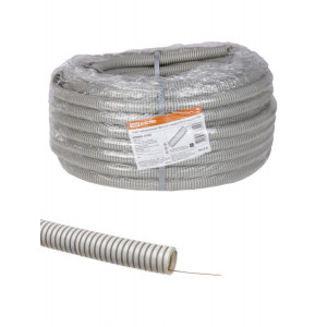 Труба гофрированная ПВХ d 25 с зондом (50 м) тяжелая SQ0401-0103