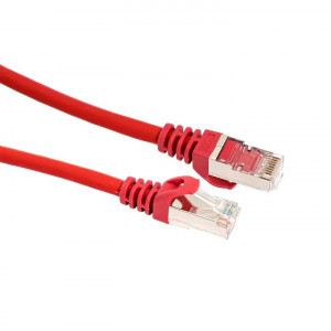 Патч-корд TERACOM CS Cat.6A экранированный S/FTP оболочка LSZH красный (3,0м) TRCS-6ASF-LSH-3M-RD