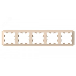 ATLASDESIGN ANTIQUE 5-постовая РАМКА, универсальная, ПЕСОЧНЫЙ (5шт) C3(+) ATN101205