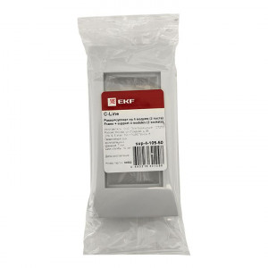 Рамка+суппорт 4 модуля (2 поста) для парапетного кабельного канала EKF C-Line