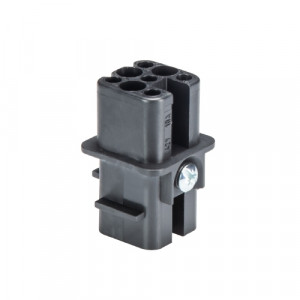 Розеточная контактная вставка MIN BUC 8 05, Розеточная контактная вставка, обжимная фиксация, 8 полюсов, типоразмер 3A, 50V, 10A, (обжимные контакты поставляются отдельно)