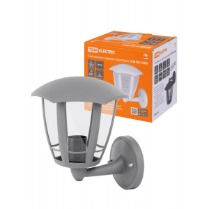 Светильник садово-парковый "СИТИ" НБУ 07-60-003 У1 6-ти гранник настенный вверх серый SQ0330-1324